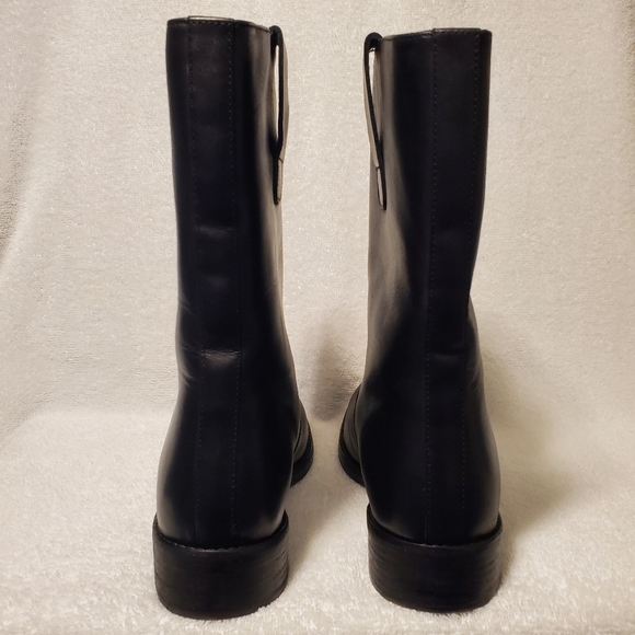 FREE PEOPLE EASTON EQUESTERIAN BOOTIE IN BLACK LEATHER - Picture 5 of 8